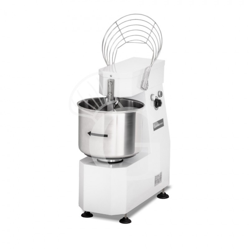 Impastatrice a spirale testa e vasca fisse - 10 LT - Trifase - 1 velocità