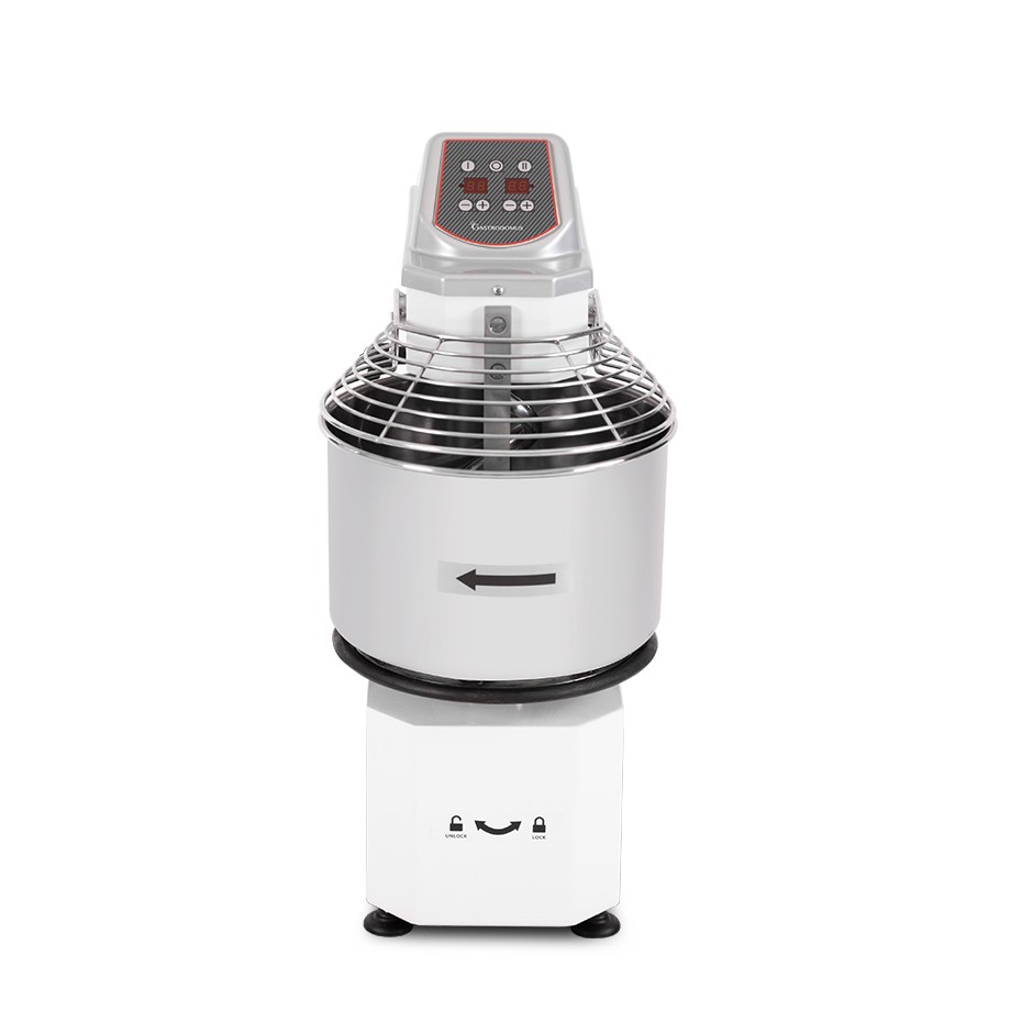 Impastatrice a spirale vasca estraibile comandi digitali - 16 LT - Trifase 230-400 V - 2 velocità