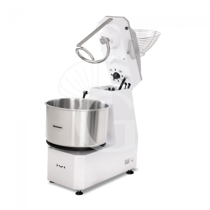 Impastatrice a spirale vasca estraibile comandi digitali - 60 LT - Trifase 230-400 V - 2 velocità