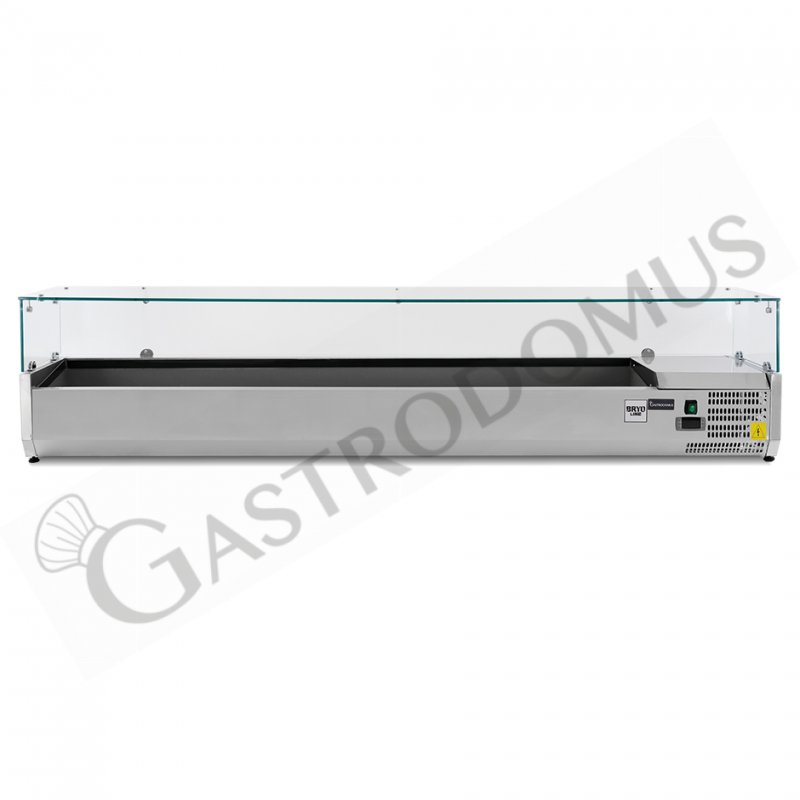 Vetrina refrigerata per pizzeria L 2000 mm per 9 bacinelle GN1/3 Vetrina refrigerata per pizzeria L 2000 mm per 9 bacinelle GN1/3