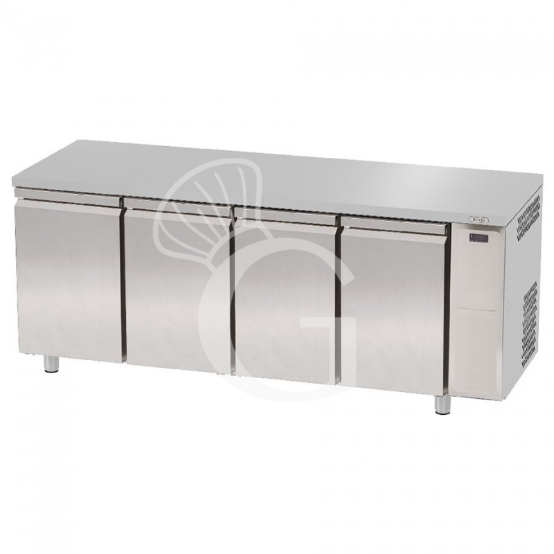 Tavolo frigo 4 porte Prof. 700 mm - temperatura 0°C/+10°C - motore remoto