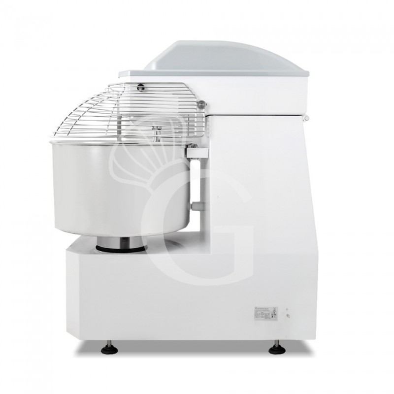 Impastatrice a spirale testa e vasca fisse - 60 LT - Trifase - 2 velocità