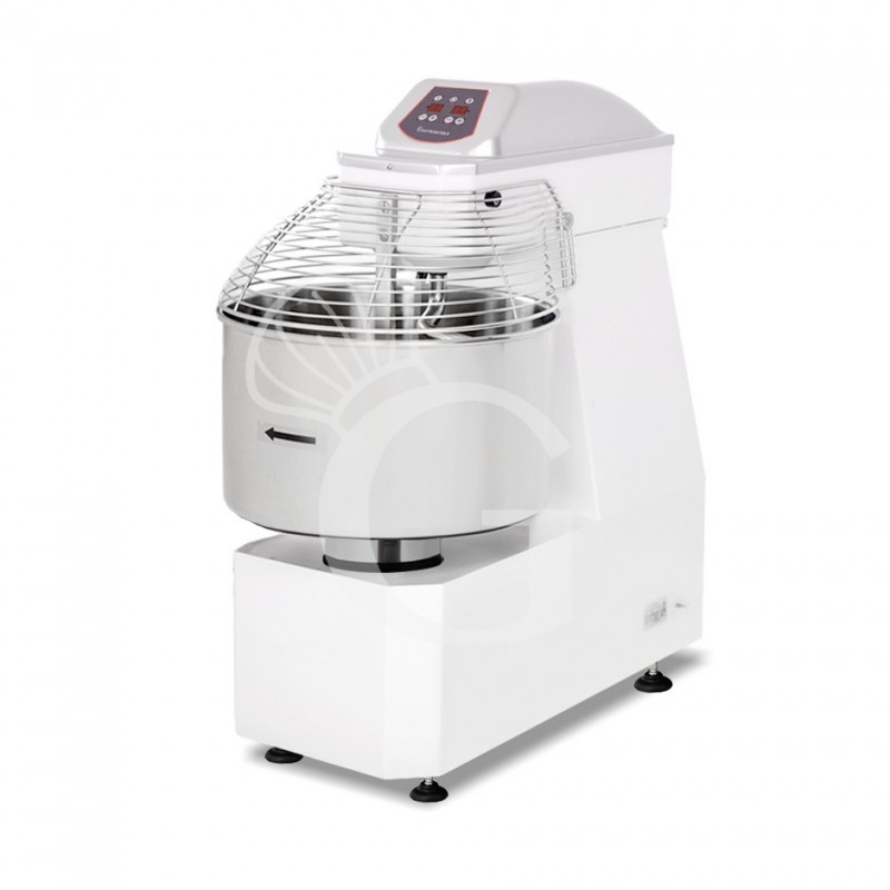 Impastatrice a spirale testa e vasca fisse comandi digitali - 62 LT - Trifase - 2 velocità