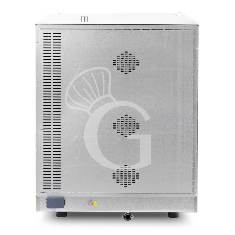 Forno elettrico a convezione, umidificatore, porta bandiera, comandi meccanici, trifase, 10 teglie 600x400 o GN1/1 mm