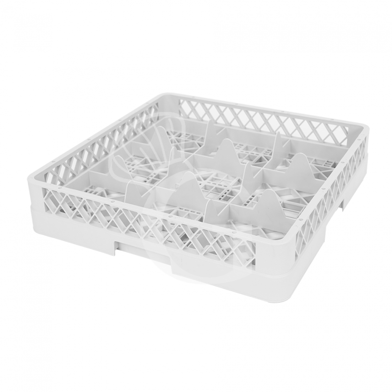 Cestello base 9 scomparti grigio h 103 mm, diametro bicchiere 151 mm