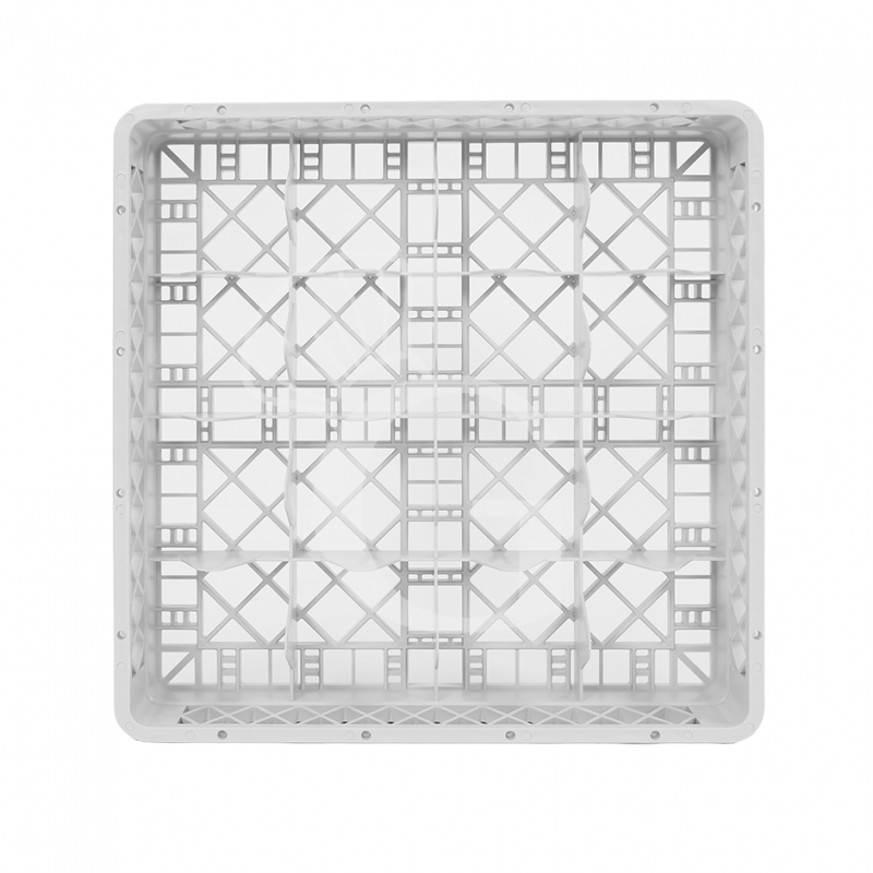 Cestello base 16 scomparti grigio h 103 mm, diametro bicchiere 115 mm