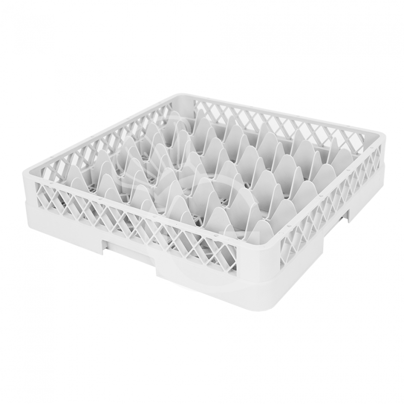 Cestello base 36 scomparti grigio h 103 mm, diametro bicchiere 73 mm