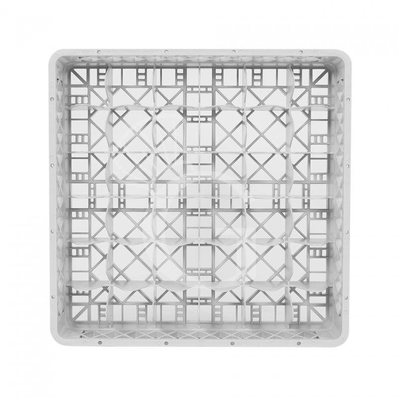 Cestello base 36 scomparti grigio h 103 mm, diametro bicchiere 73 mm