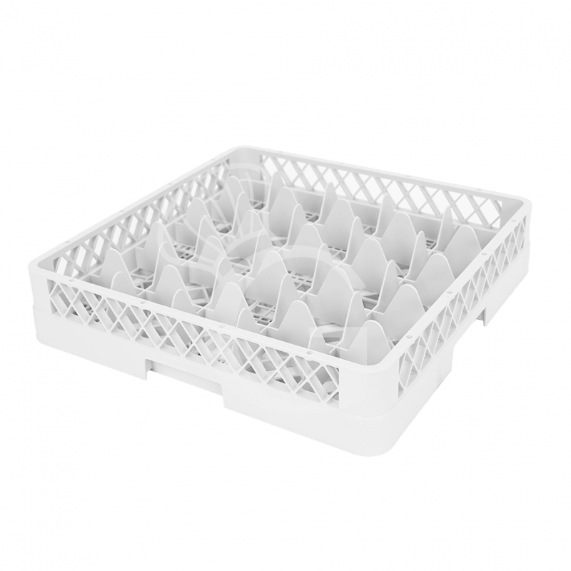Cestello base 25 scomparti grigio h 103 mm, diametro bicchiere 88 mm