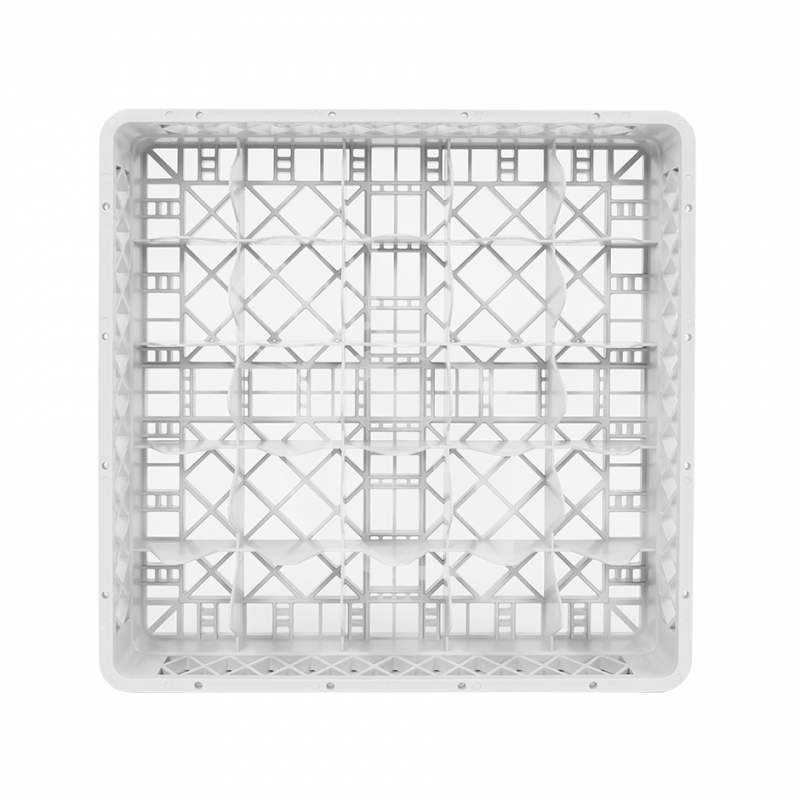 Cestello base 25 scomparti grigio h 103 mm, diametro bicchiere 88 mm