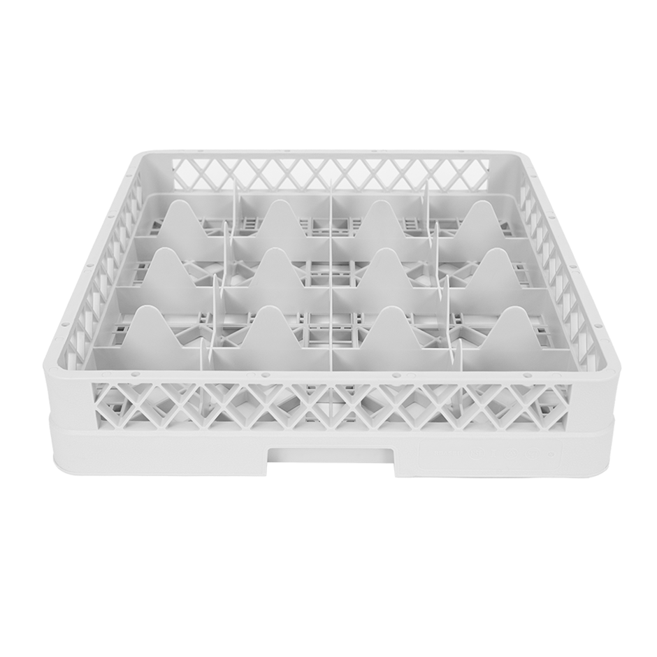 Cestello base 16 scomparti grigio h 103 mm, diametro bicchiere 115 mm