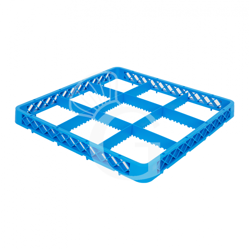 Rialzo 9 scomparti per cestello colore blu h 42 mm