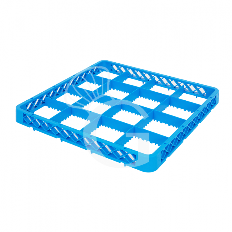 Rialzo 16 scomparti per cestello colore blu h 42 mm