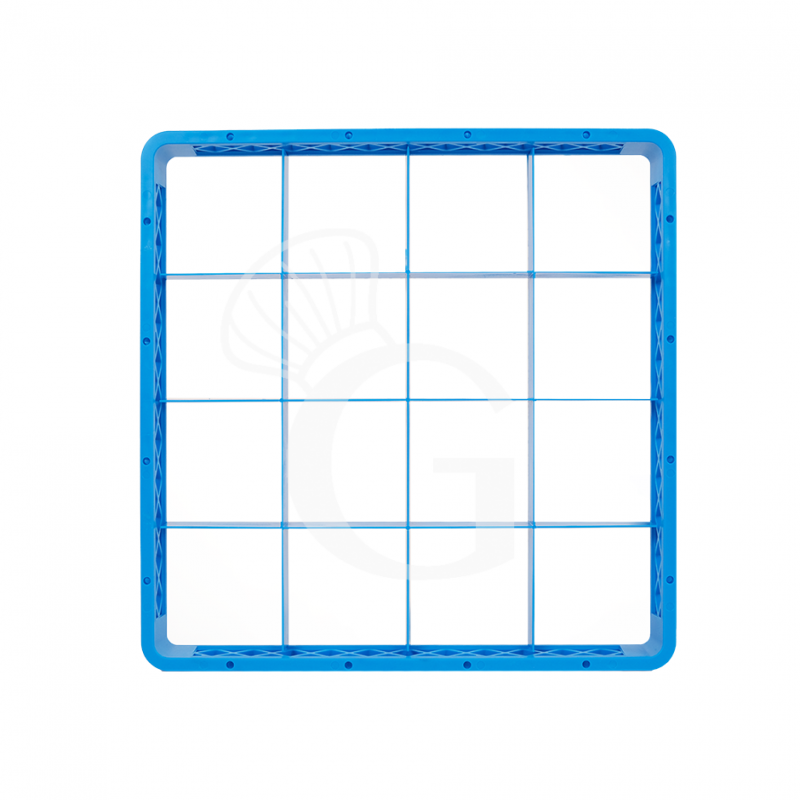 Rialzo 16 scomparti per cestello colore blu h 42 mm
