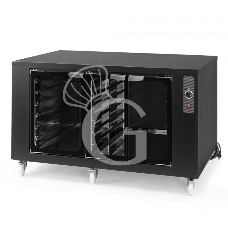 Cella di Lievitazione 18 teglie 600 x 400 mm color nero L 1360 x P 845 x H 900 mm