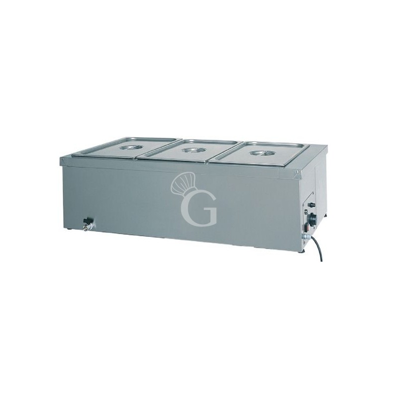 Bagnomaria 3 bacinelle GN 1/1 L 1100 mm x P 600 mm x H 320 mm 2000 W Bagnomaria 3 bacinelle GN 1/1 L 1100 mm x P 600 mm x H 320 mm 2000 W