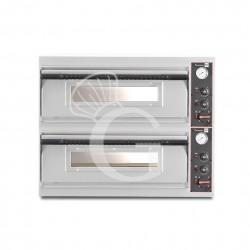 Forno Elettrico per 6+6 pizze diametro 350 mm 2 camere controllo meccanico 18 Kw