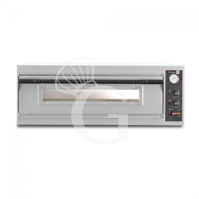 Forno Elettrico per 6 pizze diametro 350 mm 1 camera orizzontale controllo meccanico 9 Kw Forno Elettrico per 6 pizze diametro 350 mm 1 camera orizzontale controllo meccanico 9 Kw