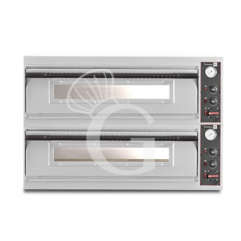 Forno Elettrico per 9+9 pizze diametro 350 mm 2 camere controllo meccanico 26,4 Kw Forno Elettrico per 9+9 pizze diametro 350 mm 2 camere controllo meccanico 26,4 Kw