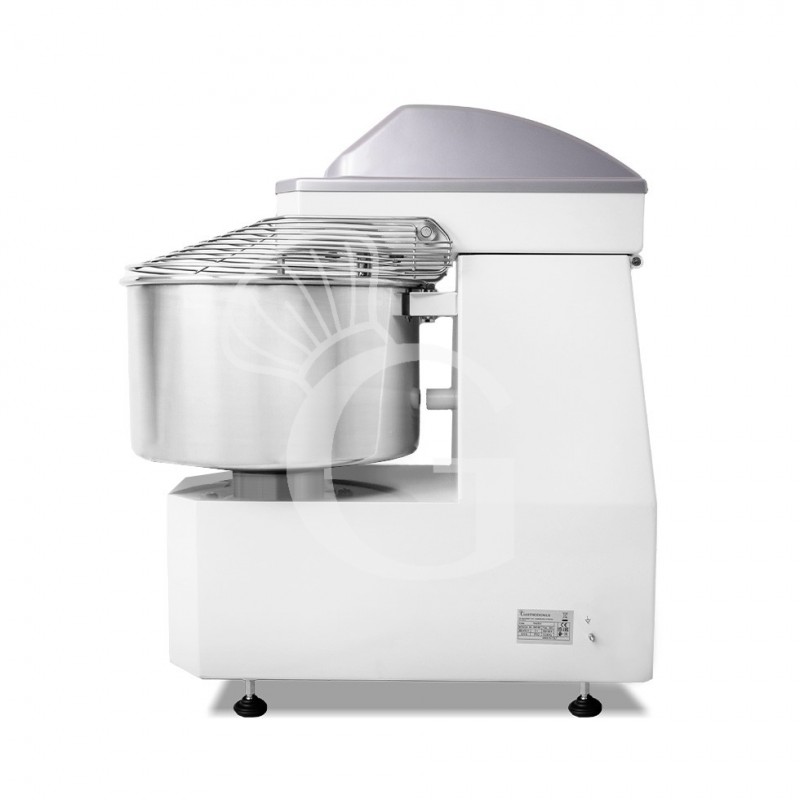 Impastatrice a spirale testa e vasca fisse comandi digitali - 42 LT - Trifase - 2 velocità
