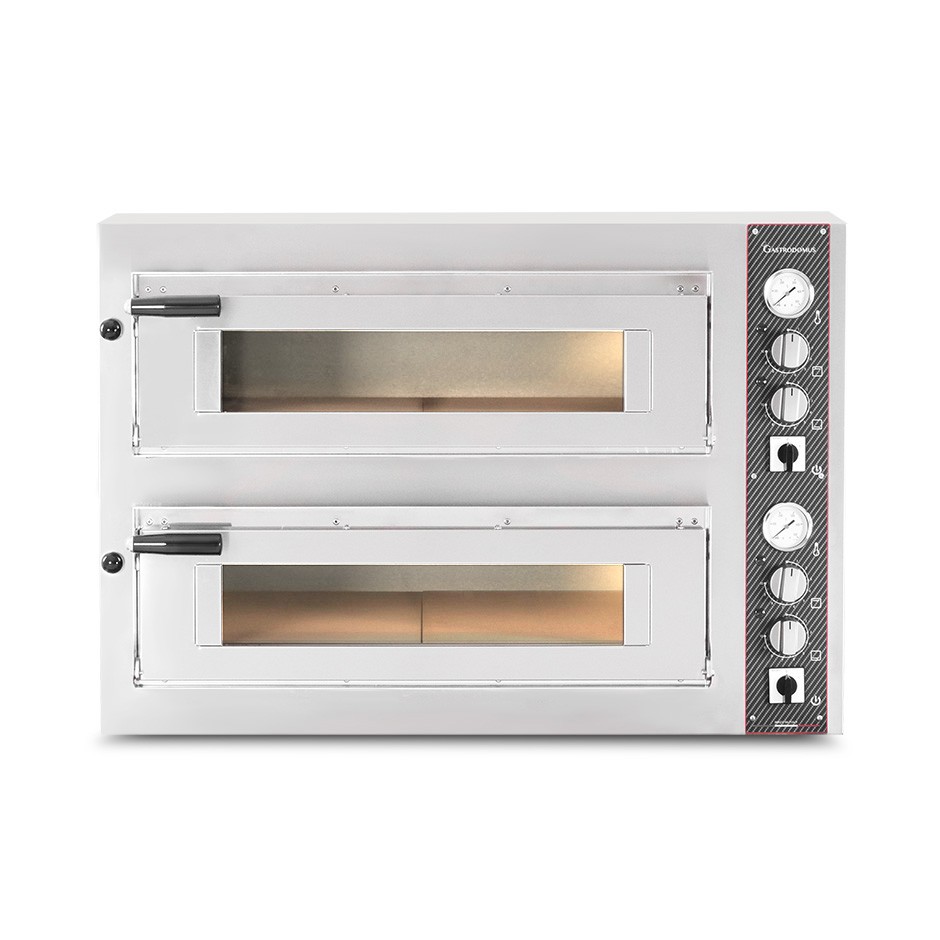 Forno Elettrico per 6+6 pizze diametro 350 mm 2 camere controllo meccanico 15,1 Kw