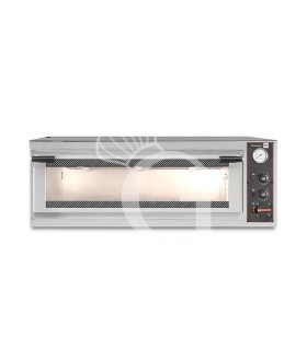 Forno Elettrico porta vetro 3 teglie 600x400 o 6 pizze diametro 350 mm 1 camera controllo meccanico