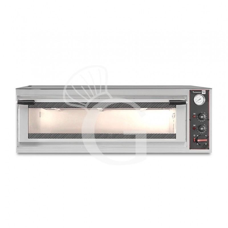 Forno Elettrico porta vetro 5 teglie 600x400 o 9 pizze diametro 350 mm 1 camera controllo meccanico