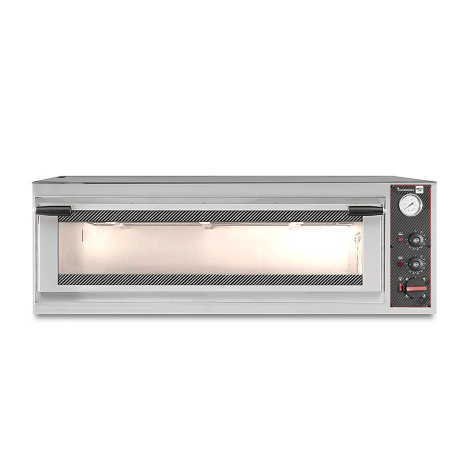 Forno Elettrico porta vetro 5 teglie 600x400 o 9 pizze diametro 350 mm 1 camera controllo meccanico
