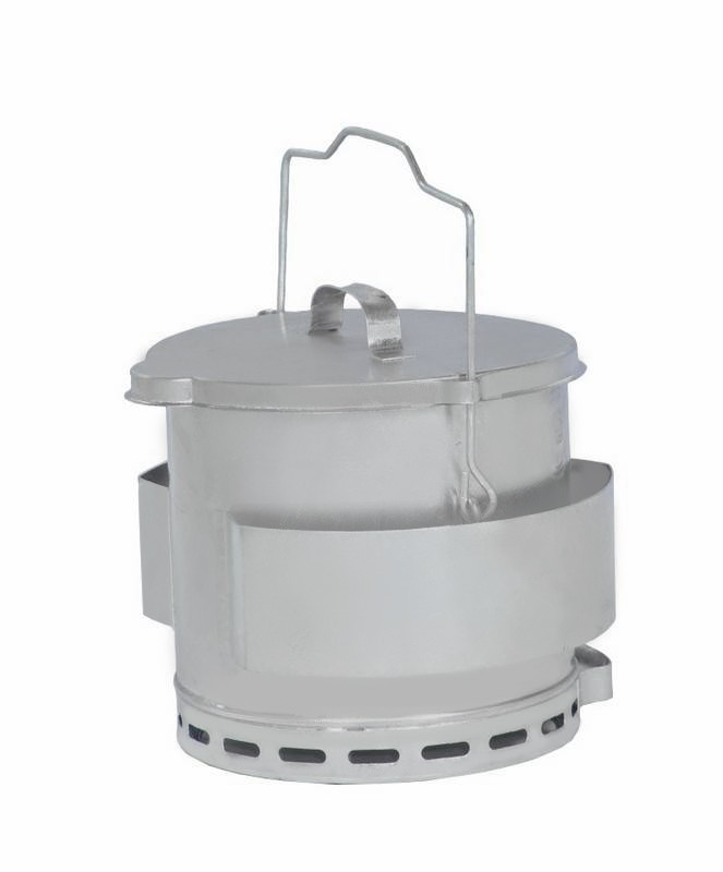 Contenitore in acciaio per lo smaltimento dei grassi 12 Lt - L 335 mm x P 335 mm x H 450 mm