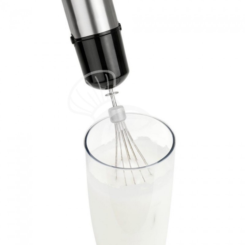Mixer ad immersione semi-professionale completo di frusta e mescolatore, 5 velocità max17000 rpm, 0,7 KW