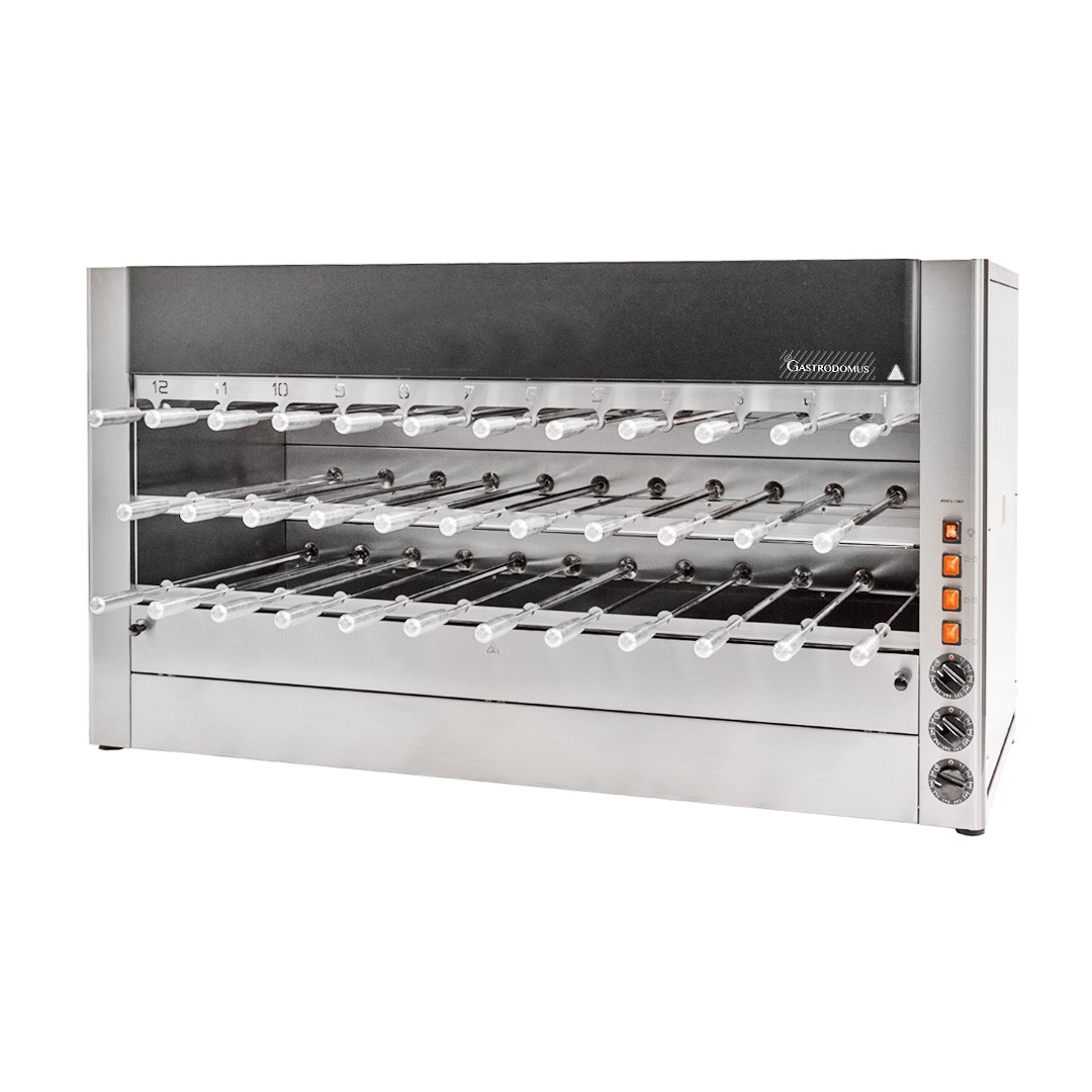 Arrosticino Churrasco a gas con 35 spade L 1640 mm x P 570 mm x H 900 mm