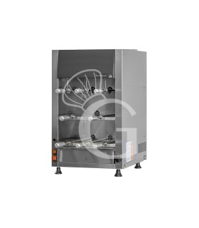 Churrasco a gas con 8 spade L 455 mm x P 575 mm x H 774 mm