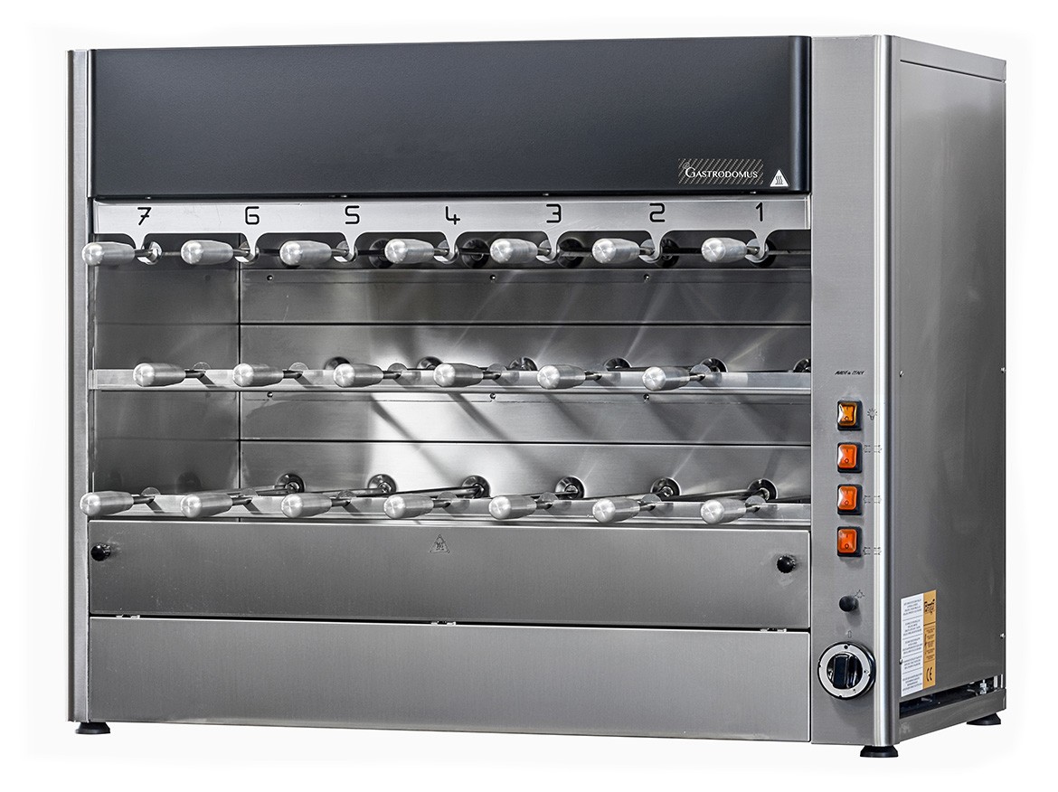 Arrosticino Churrasco a gas con 20 spade L 1100 mm x P 570 mm x H 900 mm