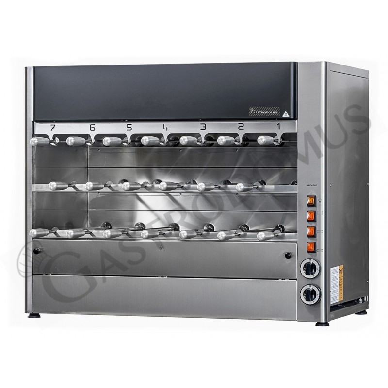 Arrosticino Churrasco elettrico con 20 spade L 1100 mm x P 570 mm x H 900 mm Arrosticino Churrasco elettrico con 20 spade L 1100 mm x P 570 mm x H 900 mm