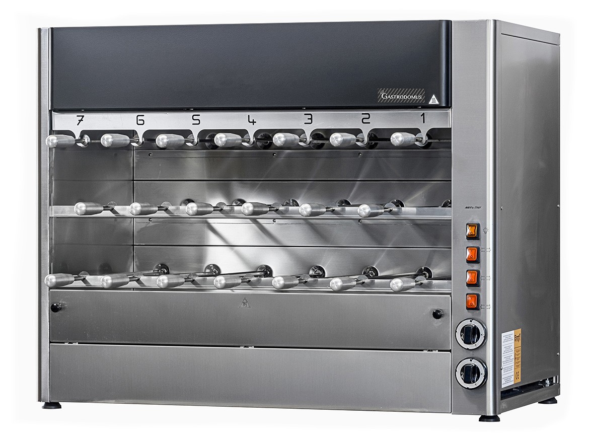 Arrosticino Churrasco elettrico con 20 spade L 1100 mm x P 570 mm x H 900 mm