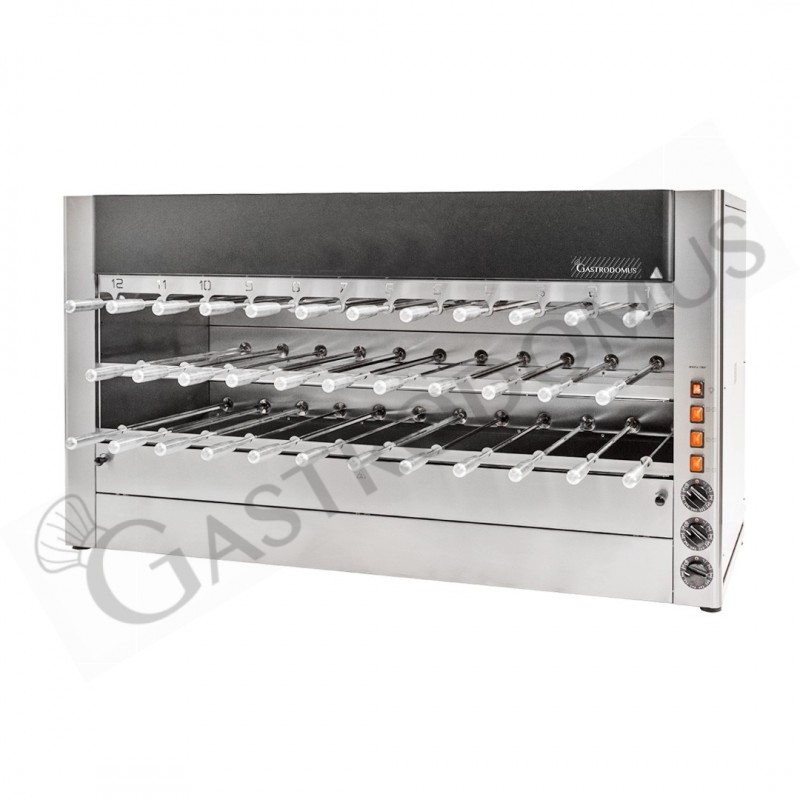 Arrosticino Churrasco elettrico con 35 spade L 1640 mm x P 570 mm x H 900 mm Arrosticino Churrasco elettrico con 35 spade L 1640 mm x P 570 mm x H 900 mm