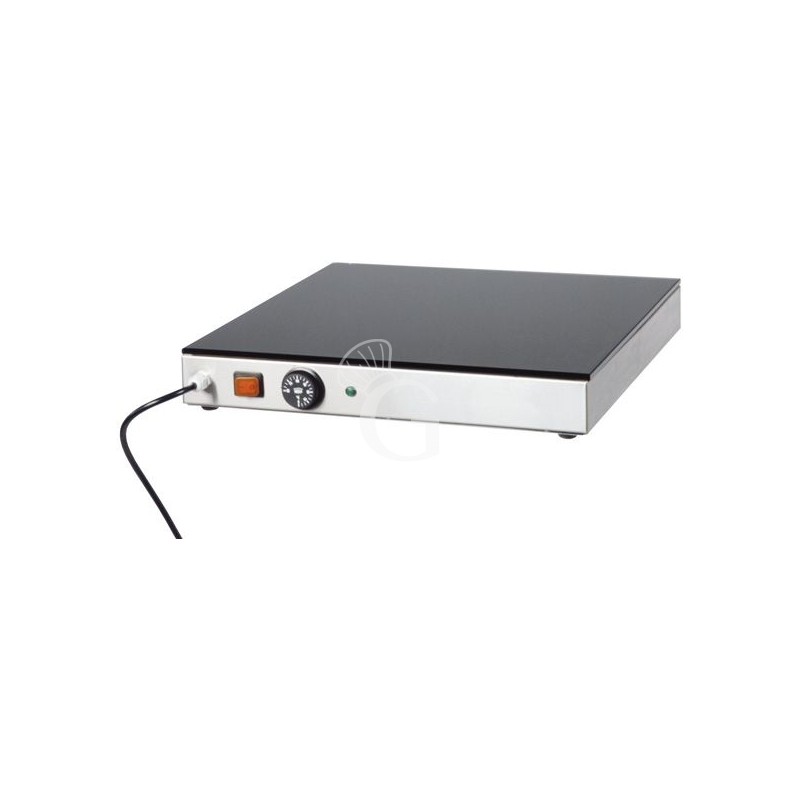 Piano Caldo in inox con piano in vetro temperato L 810 mm x P 610 mm x H 70 mm