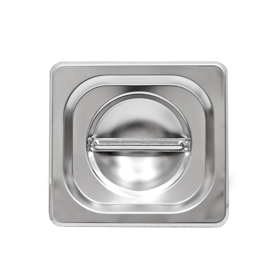 Coperchio in acciaio inox a tenuta GN1/6 L 176 mm x P 162 mm