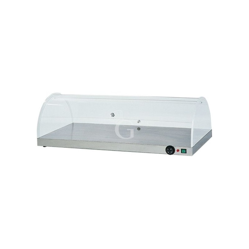 Piano Caldo in inox con cupola in plexiglass L 1000 mm x P 500 mm x H 300 mm Piano Caldo in inox con cupola in plexiglass L 1000 mm x P 500 mm x H 300 mm