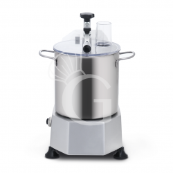 Cutter monofase con 1 velocità - capacità 8 litri e potenza 750 W, 1400 rpm