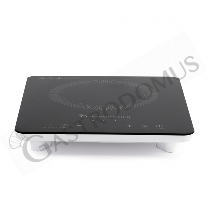 Piastra a induzione 1 zona di cottura L 310 mm x P 380 mm x H 45 mm 2000 W Piastra a induzione 1 zona di cottura L 310 mm x P 380 mm x H 45 mm 2000 W