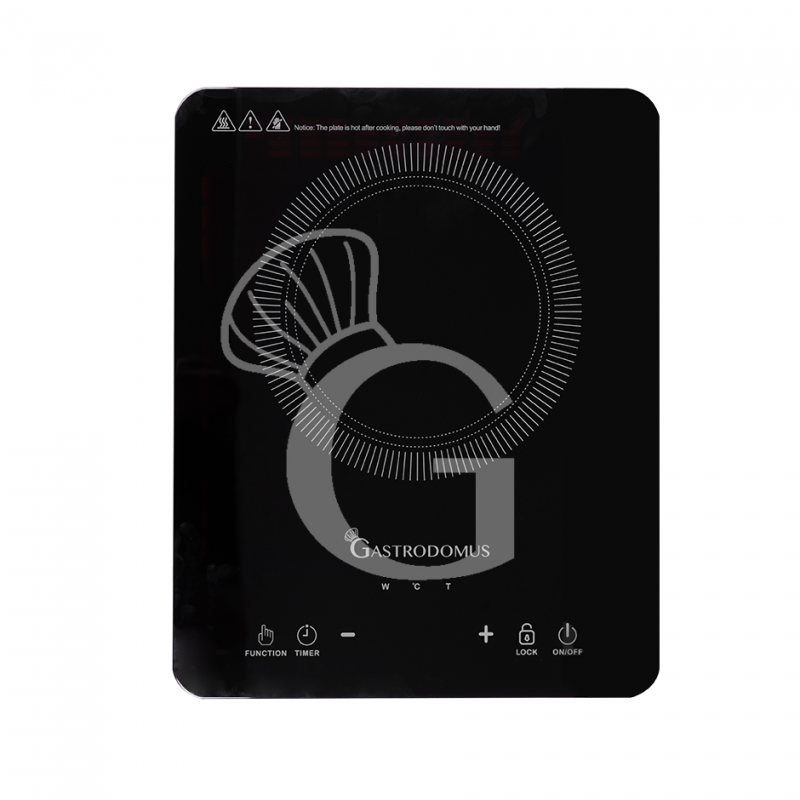 Piastra a induzione 1 zona di cottura L 310 mm x P 380 mm x H 45 mm 2000 W
