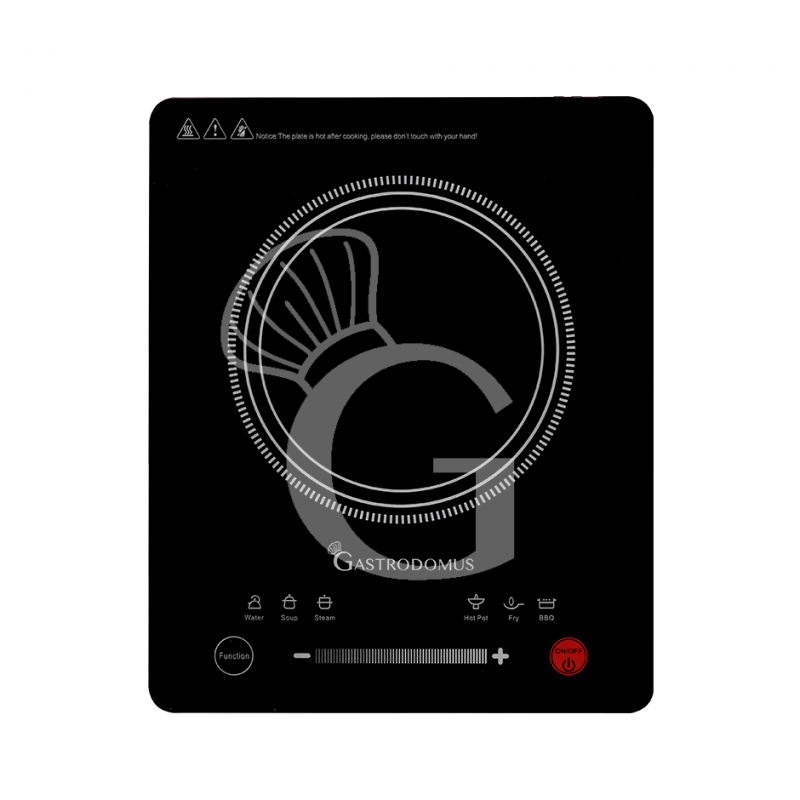 Piastra a induzione 1 zona di cottura L 320 mm x P 390 mm x H 75 mm 2500 W