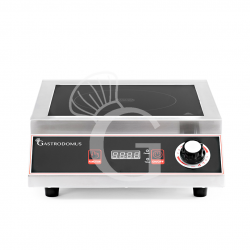 Piastra a induzione 1 zona di cottura L 327 mm x P 418 mm x H 107 mm 3500 W