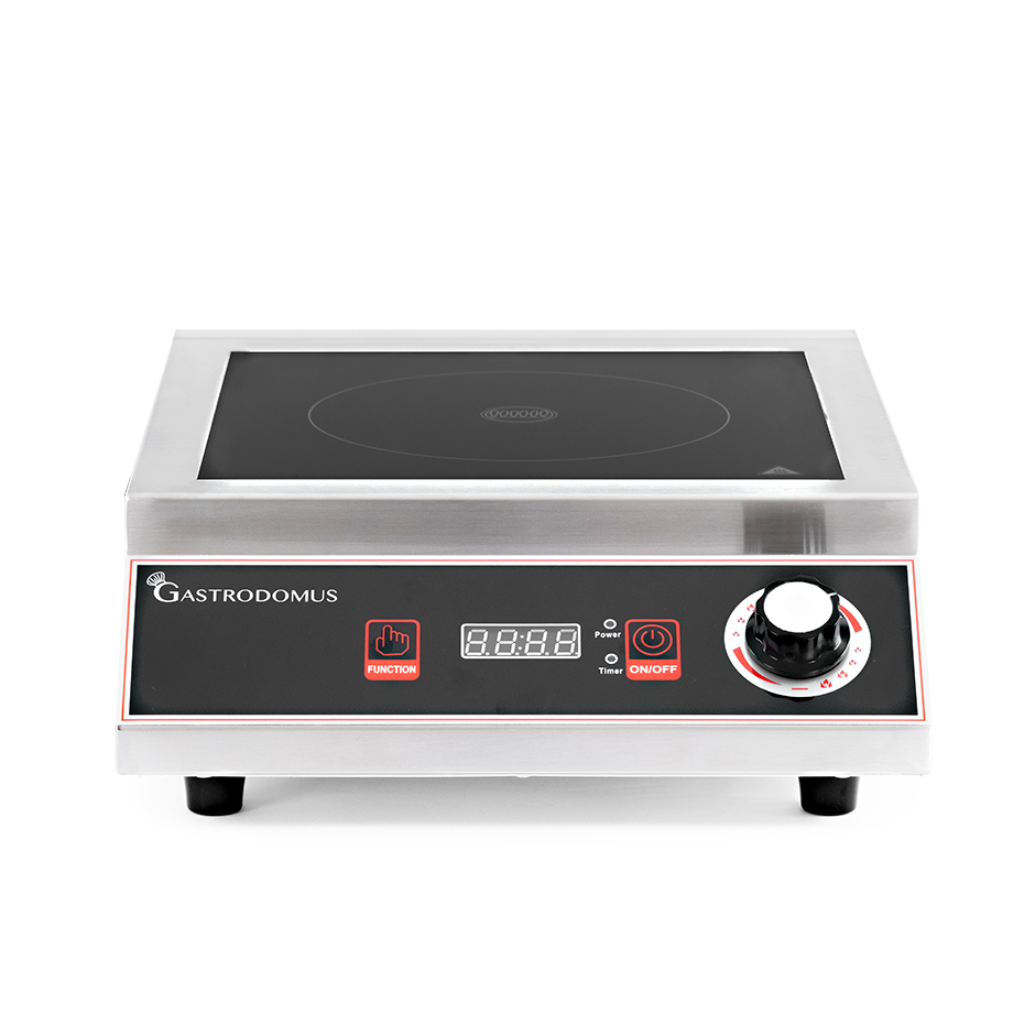 Piastra a induzione 1 zona di cottura L 327 mm x P 418 mm x H 107 mm 3500 W