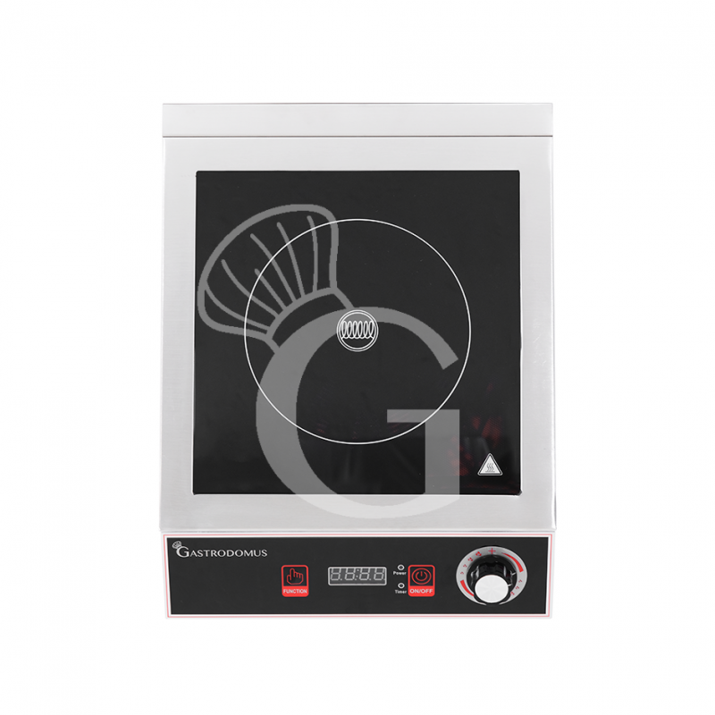 Piastra a induzione 1 zona di cottura L 327 mm x P 418 mm x H 107 mm 3500 W