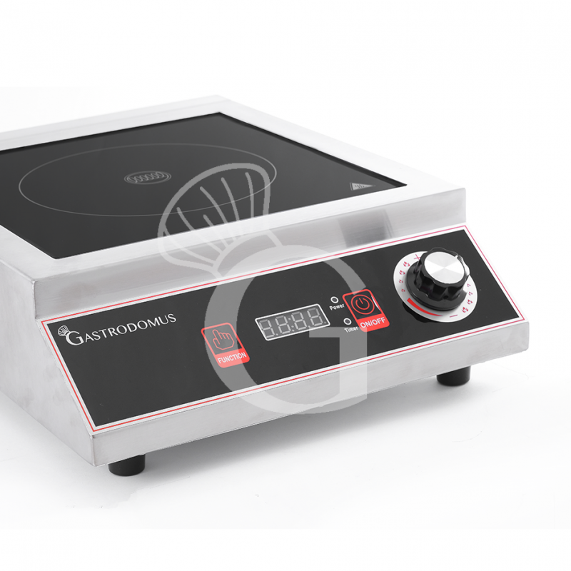 Piastra a induzione 1 zona di cottura L 327 mm x P 418 mm x H 107 mm 3500 W