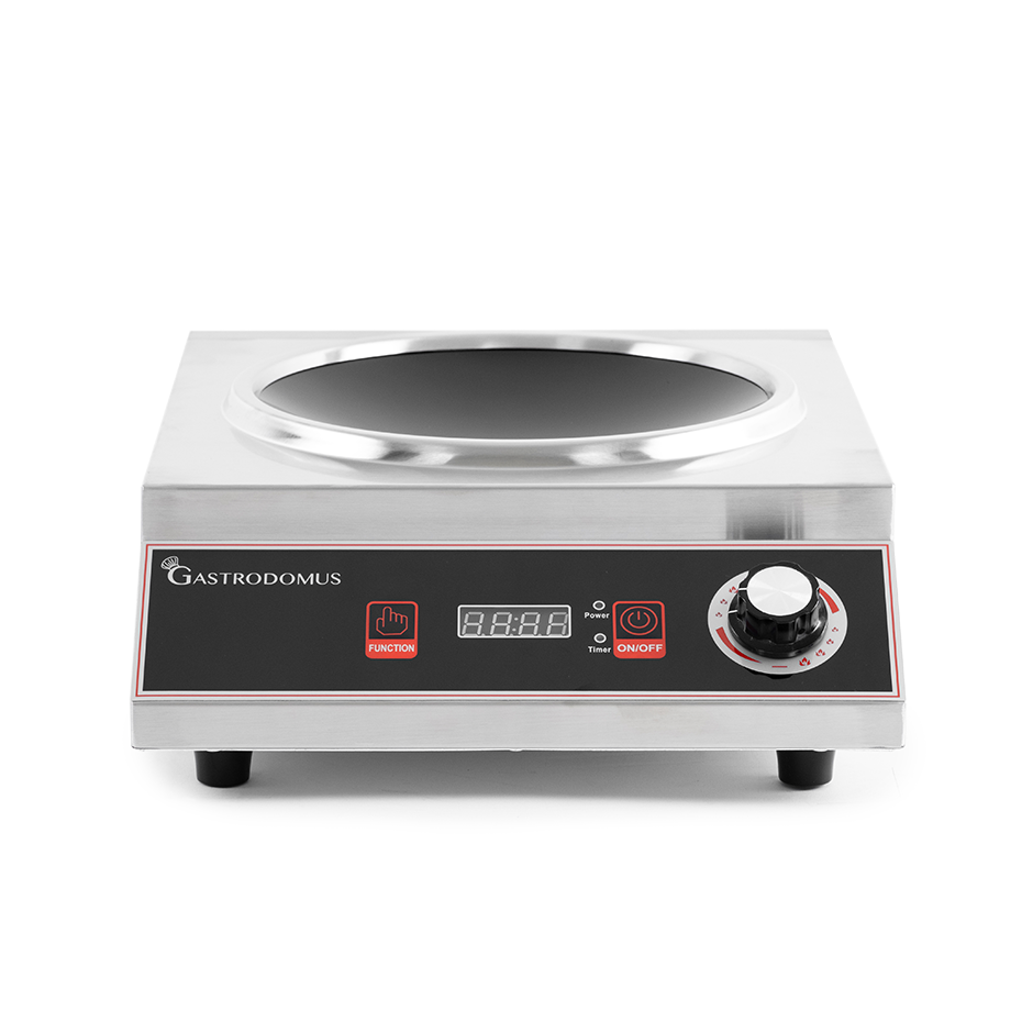 Wok a induzione 1 zona di cottura L 450 mm x P 345 mm x H 147 mm 3500 W