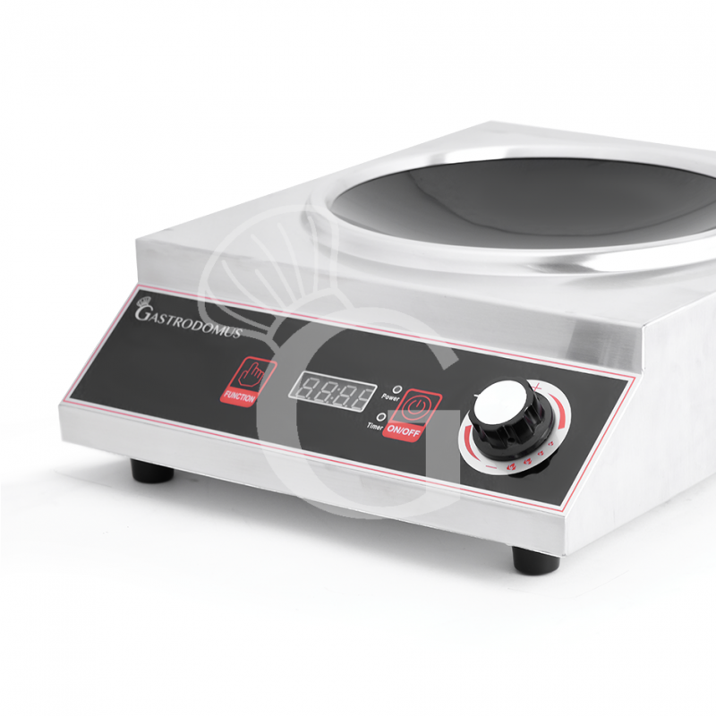 Wok a induzione 1 zona di cottura L 450 mm x P 345 mm x H 147 mm 3500 W