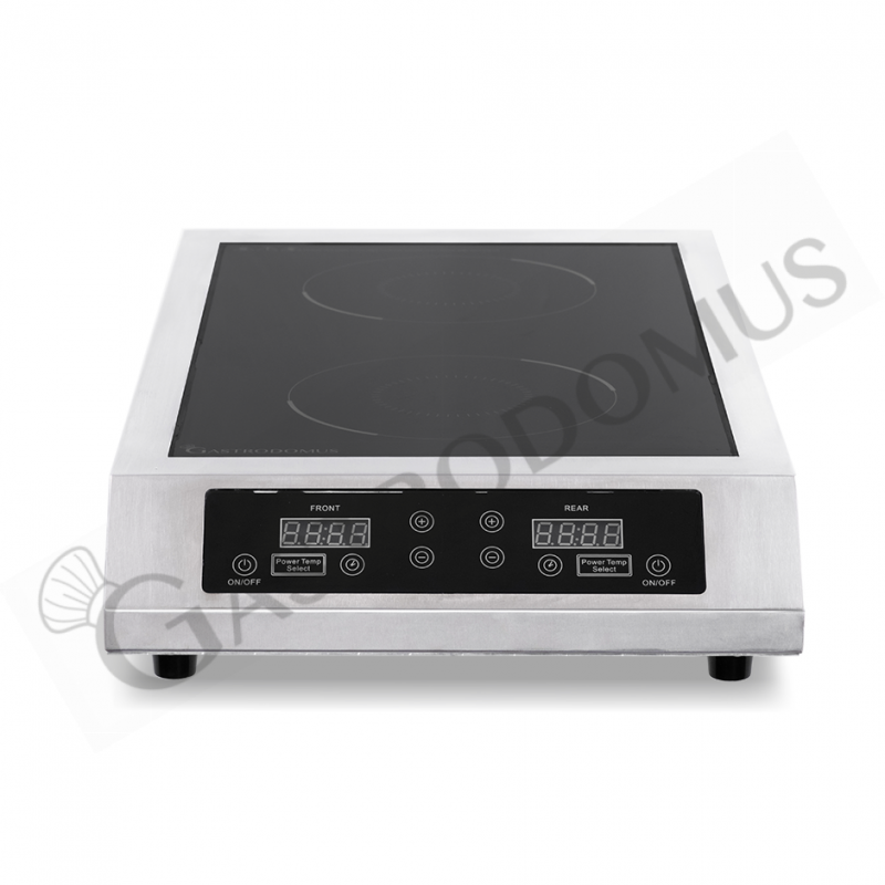 Piastra a induzione 2 zone di cottura L 328 mm x P 569 mm x H 113 mm 3500 + 3500 W Piastra a induzione 2 zone di cottura L 328 mm x P 569 mm x H 113 mm 3500 + 3500 W